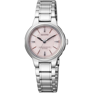シチズン レグノ ソーラー電波時計 レディース ペアウォッチ KL9-119-93 CITIZEN REGUNO 国内正規品 ソーラーテック メタルバンド シルバー ピンク ビジネス かわいい 上品 誕生日プレゼント 女性 ギフト