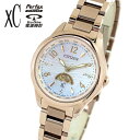 ノベルティ付き シチズン クロスシー daichi collection Titania Happy Flight EE1004-65N CITIZEN xC 腕時計 光発電エコ・ドライブ電波時計 ソーラー電波 アナログ チタン メタル 軽量 ピンクゴールド 限定モデル 国内正規品 レディース