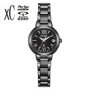 シチズン クロスシー CITIZEN xC Happy Flight 限定モデル basic collection ES9435-77E カレンダー アナログ メタル オールブラック 黒 限定モデル1,300本 国内正規品 レディース