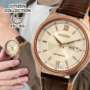 【お取り寄せ】シチズン コレクション CITIZEN COLLECTION NY4052-16A 腕時計 時計 機械式 メカニカル 自動巻き アナログ 革ベルト レザー 金 ゴールド 茶 ブラウン 国内正規品 メンズ