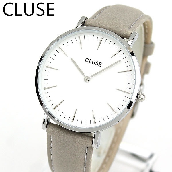 CLUSE クルース La Boheme ラ・ボエーム CL18215 海外モデル レディース 腕時計 ウォッチ 38mm 革ベルト レザー クオーツ カジュアル アナログ グレー 卒業祝い 入学祝い 就職祝い 誕生日プレゼント 女性 ギフト