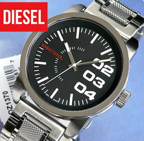 DIESEL ディーゼル DZ1370 海外モデル メンズ 腕時計 watch 時計 ビジネス カジュアル シンプル アナログ DIESEL ディーゼル シルバーメタル ブラック 黒 誕生日 誕生日プレゼント 男性 バレンタイン ギフト