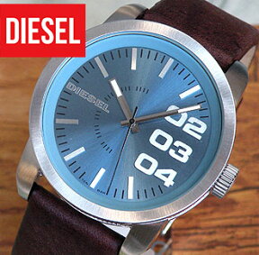 ディーゼル 時計 DIESEL メンズ 腕時計 watch 時計 新品 ビックフェイス DZ1512海外モデル アナログ ウォッチ ブランド DIESEL ディーゼル ブラウン カジュアル レザー ブルー 誕生日プレゼント 男性 バレンタイン ギフト