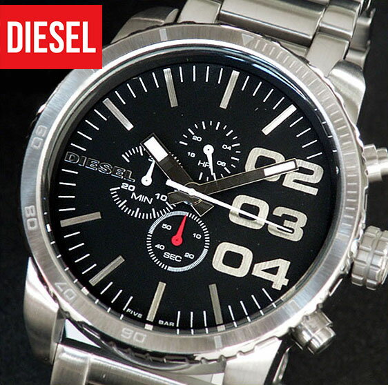 ディーゼル 時計 メンズ DIESEL ディーゼル腕時計 watch DZ4209海外モデル 新品 カジュアル ブランド ウォッチ 人気 ブラック文字板 メタルバンド ベルト ビックフェイス クロノグラフ 誕生日プレゼント 男性 バレンタイン ギフト