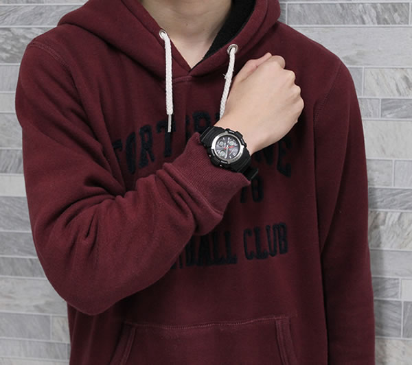 ★送料無料 G-SHOCK 電波 ソーラー CASIO カシオ Gショック ジーショック AWG-M100-1A 海外モデル タフソーラー 電波 時計 腕時計 メンズ アナログ 2針 アナデジ 商品到着後レビューを書いて3年保証 誕生日プレゼント ギフト