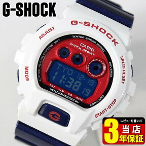 CASIO カシオ G-SHOCK Gショック ジーショック Crazy Colors クレイジーカラーズ GD-X6900CS-7海外モデル メンズ 腕時計 多機能 防水 クオーツ デジタル 白 ホワイト 赤 青スポーツ 商品到着後レビューを書いて3年保証 誕生日プレゼント 男性 卒業祝い 就職祝いギフト