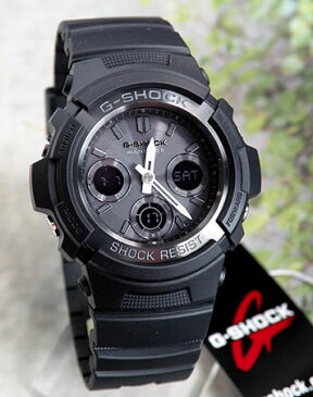 【送料無料】G-SHOCK 電波 ソーラー アナログ 黒 ブラック CASIO カシオ Gショック アナデジ タフ ソーラー電波 時計 メンズ 腕時計 電波ソーラー 防水 AWG-M100B-1A 海外モデル 商品到着後レビューを書いて3年保証 誕生日プレゼント 男性 ギフト