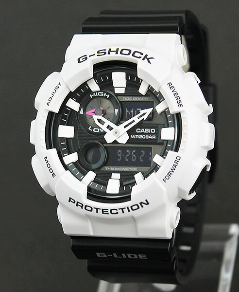 CASIO カシオ G-SHOCK Gショック ジーショック GAX-100B-7A 海外モデル メンズ 腕時計 ウォッチ クオーツ アナログ デジタル 樹脂 黒 ブラック 白 ホワイト 商品到着後レビューを書いて3年保証 バレンタイン 誕生日プレゼント 男性 彼氏 旦那 夫 社会人 友達 ギフト格安通販　バレンタイン　人気　ランキング
