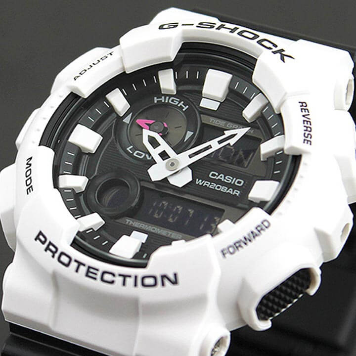 CASIO カシオ G-SHOCK Gショック ジーショック GAX-100B-7A 海外モデル メンズ 腕時計 ウォッチ クオーツ アナログ デジタル 樹脂 黒 ブラック 白 ホワイト 商品到着後レビューを書いて3年保証 バレンタイン 誕生日プレゼント 男性 彼氏 旦那 夫 社会人 友達 ギフト格安通販　バレンタイン　人気　ランキング