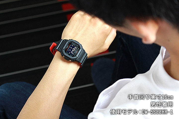 BOX訳あり CASIO カシオ G-SHOCK Gショック 四角 ORIGIN Black ＆ Red Series ブラック＆レッドシリーズ DW-5600HR-1 四角 海外モデル スクエア メンズ 腕時計 防水 ウレタン デジタル 黒 赤 バレンタイン 誕生日プレゼント 男性 彼氏 旦那 夫 社会人 友達 ギフト格安通販　バレンタイン　人気　ランキング