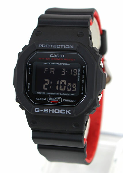 BOX訳あり CASIO カシオ G-SHOCK Gショック 四角 ORIGIN Black ＆ Red Series ブラック＆レッドシリーズ DW-5600HR-1 四角 海外モデル スクエア メンズ 腕時計 防水 ウレタン デジタル 黒 赤 バレンタイン 誕生日プレゼント 男性 彼氏 旦那 夫 社会人 友達 ギフト格安通販　バレンタイン　人気　ランキング