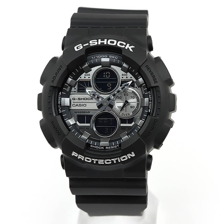 CASIO カシオ G-SHOCK Gショック ジーショック ガリッシュカラー ブラック メンズ 腕時計 時計 アナログ デジタル アナデジ 黒 カジュアル かっこいい ストリート GA-140GM-1A1 海外モデル 誕生日プレゼント 男性 彼氏 旦那 友達