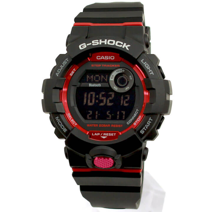 CASIO カシオ Gショック ジーショック G-SHOCK G-SQUAD Bluetooth 防水 デジタル ウレタン 黒 ブラック 赤 レッド GBD-800-1 誕生日プレゼント 男性 彼氏 旦那 夫 友達 ギフト