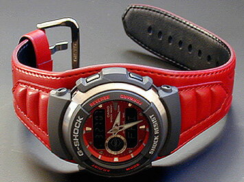 ★送料無料 CASIO カシオ Gショック ジーショック G-SHOCK Gスパイク G-300L-4AV G-SPIKE レザーバンド 赤 レッド メンズ 腕時計 防水 時計