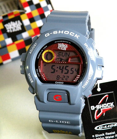 CASIOカシオ 腕時計 防水 時計 メンズ G-SHOCK ハワイ発ストリートブランド In4mationタイアップモデル GLX-6900X-2DR海外モデル Gショック ジーショックG-LIDE タイドグラフ・ムーンデータ機能 誕生日プレゼント 男性 バレンタイン ギフト