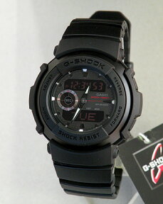 CASIOカシオG-SHOCK G-300ML-1A海外モデル MAT BLACK RED EYE マットブラックアイシリーズ ブラック反転液晶/Gショック ジーショック メンズ 腕時計 防水時計 誕生日プレゼント 男性 卒業祝い 就職祝い 男性 プレゼント ギフト