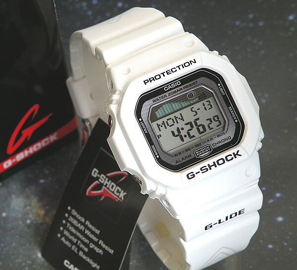 商品到着後レビューを書いて3年保証 CASIO カシオ Gショック ジーショック G-SHOCK メンズ 腕時計 G-LIDE ORIGIN デジタル スクエア GLX-5600-7 海外モデル G-SHOCK Gショック ジーショック 白 ホワイトスポーツ 誕生日 ギフト