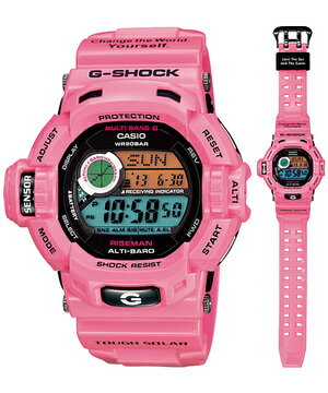 CASIO カシオ 防水 腕時計 時計 メンズ Gショック ジーショック G-SHOCK GW-9200KJ-4JRピンク LOVE THE SEA AND THE EARTH ビビッドカラーのアースモデル RISEMANタフ ソーラー 電波時計 電波 ソーラー デジタル G-SHOCK国内正規品 誕生日プレゼント 男性 ギフト