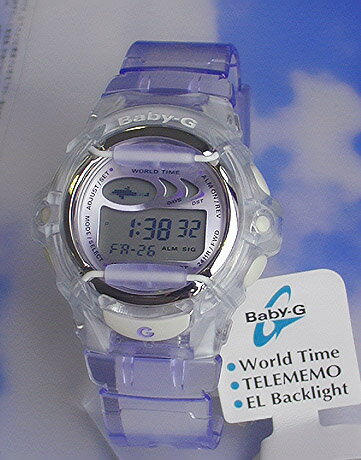 キュートなスケルトンBaby-G ベビーG ベイビージー CASIO カシオ 腕時計 時計 レディースライラック透明感いっぱいのすみれ色 BG-169A-6VDR海外モデル【BABYG】誕生日プレゼント 女性 ギフト