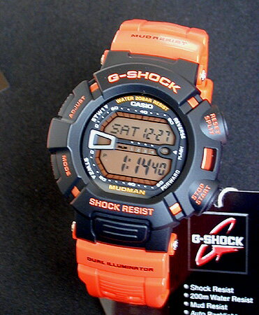 レスキューオレンジ CASIOカシオGショック ジーショックG-SHOCK MADMANマッドマンG-9000R-4 Men in Rescue Orange 海外モデル 限定品メンズ 腕時計 防水 時計 誕生日プレゼント 男性 バレンタイン ギフト