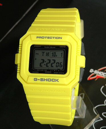 CASIO カシオ 防水 腕時計 時計 Gショック タフソーラー搭載 G-5500TS-9DRレモンイエロー 人気のG-5500海外モデル