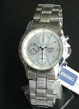 SEIKO セイコー 逆輸入 クロノグラフ 