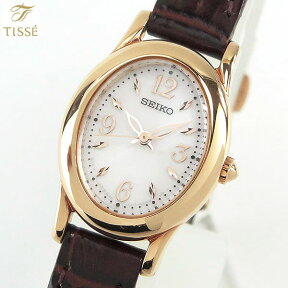 【お取り寄せ】SEIKO セイコー TISSE ティセ SWFA148 ソーラー レディース 国内正規品 ソーラー 革ベルト レザー 茶 ブラウン 金 ピンクゴールド 女子 中学生 高校生 誕生日プレゼント 女性 彼女 友達 ギフト