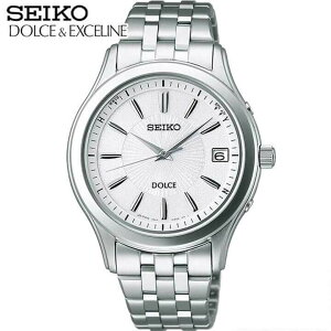 セイコー ドルチェ&エクセリーヌ 腕時計 SEIKO DOLCE & EXCELINE メンズ ソーラー電波 SADZ123 国内正規品 ウォッチ メタル バンド 白 ホワイト シルバー 誕生日プレゼント 男性 成人式 お祝い 彼氏 旦那 夫 友達 ギフト 見やすい