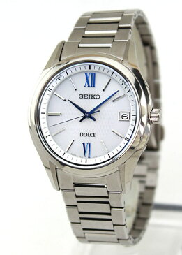 セイコー ドルチェ&エクセリーヌ 腕時計 SEIKO DOLCE & EXCELINE ソーラー 電波 メンズ SADZ185 国内正規品 メタル バンド ホワイト ブルー フォーマル 誕生日プレゼント 男性 彼氏 旦那 夫 友達 息子 ギフト 見やすい