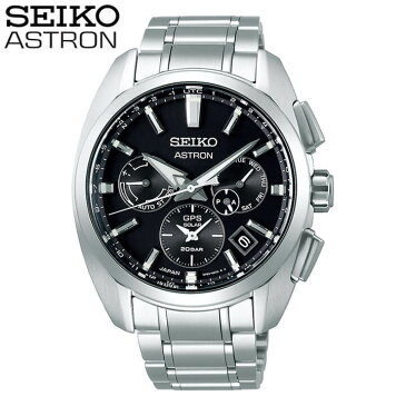 SEIKO セイコー ASTRON アストロン 5X デュアルタイム メンズ 腕時計 黒 ブラック 銀 シルバー ソーラーGPS衛星電波修正 誕生日プレゼント 男性 彼氏 旦那 夫 ギフト SBXC067 国内正規品