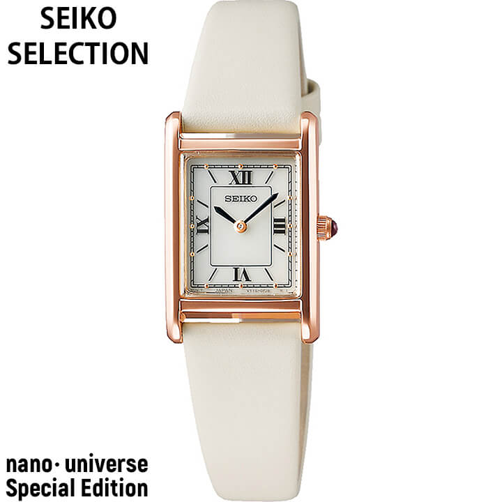 楽天加藤時計店　Gショック楽天市場店【お取り寄せ】SEIKO セイコー セレクション nano・universe 流通限定モデル レディース 腕時計 ソーラー オフホワイト 牛皮革 カーフ STPR076 国内正規品 誕生日プレゼント 女性 彼女 友達 娘 ギフト