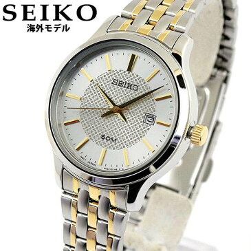 SEIKO セイコー 海外SEIKO レディース 腕時計 メタル カレンダー クオーツ 金 ゴールド 銀 シルバー SUR647P1 女子 中学生 高校生 誕生日プレゼント 女性 彼女 友達 ギフト 海外モデル