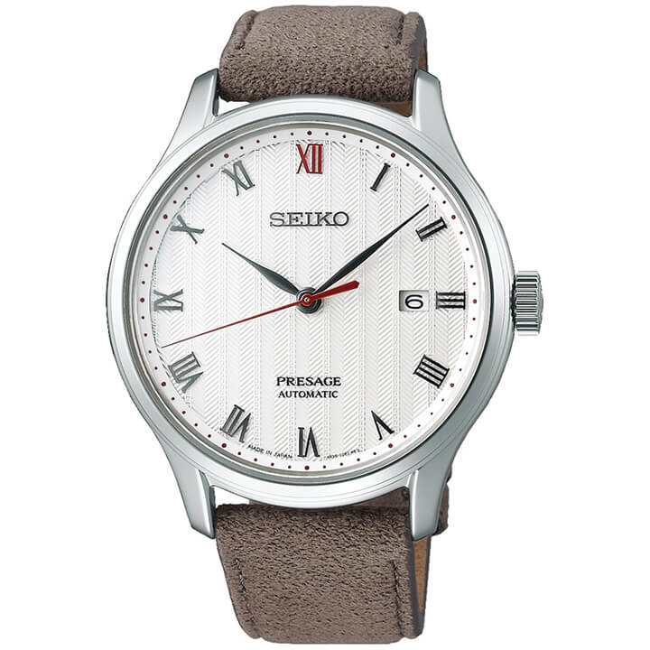 セイコー プレザージュ SEIKO PRESAGE ベーシックライン 機械式 メカニカル 自動巻き アナログ 革ベルト レザー SARY205 茶 ブラウン メンズ 誕生日プレゼント 男性 彼氏 旦那 夫 友達 ギフト