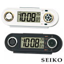 【お取り寄せ】SEIKO セイコークロック 目覚まし時計 電波 温度 カレンダー 日付 曜日 デジタル 大音量 アラーム 合成音 音量調節 スヌーズ ライト N...
