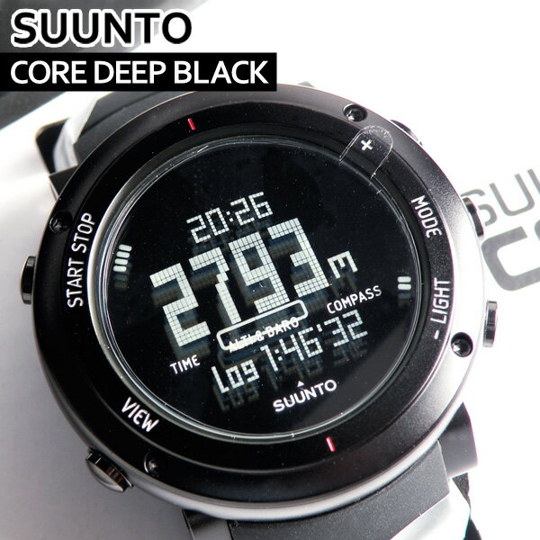 SUUNTO CORE スントコア SS018734000 ALU DEEP BLACK ディープブラック 海外モデル 高度気圧水深計付き 本格アウトドア メンズ 腕時計 黒 誕生日プレゼント 男性 バレンタイン ギフト