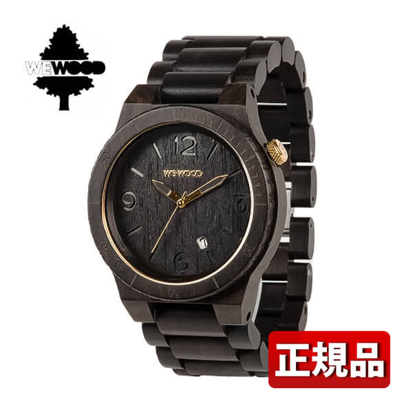 腕時計, メンズ腕時計 WEWOOD ALPHA BLACK-GOLD 9818061 