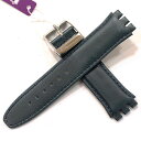 【訳あり】SWACH スウォッチ 対応 カーフ ダークブルー 19mm 時計ベルト CASSIS カシス 特殊形状 時計バンド ストラップ 交換 TYPE SW...