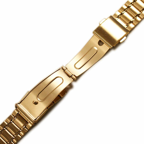 BAMBI バンビ メタル 金属 ブロック クイックレバー ポルックス ゴールド 20mm 時計ベルト バンド 送料無料 BSBLE1253G