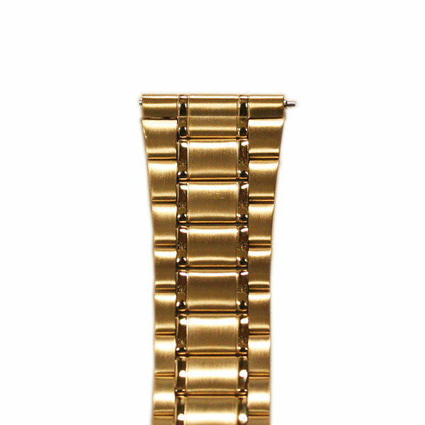 BAMBI バンビ メタル 金属 ブロック クイックレバー ポルックス ゴールド 20mm 時計ベルト バンド 送料無料 BSBLE1253G