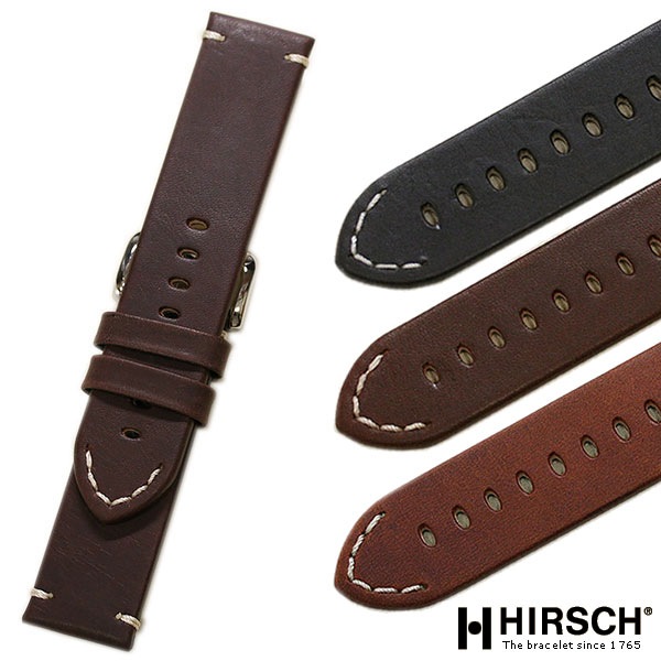 時計ベルト 18mm 20mm 22mm HIRSCH ヒルシュ RANGER レンジャー カーフ 牛革 本革 レザー 時計 ベルト 時計バンド 送料無料
