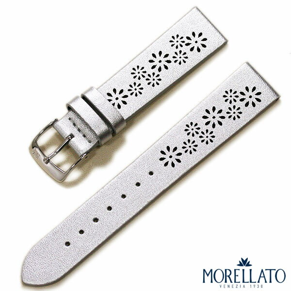 時計ベルト 14mm 16mm 18mm MORELLATO モレラート フラワーズ 合成皮革 時計 ベルト 替えベルト D5256C47 送料無料