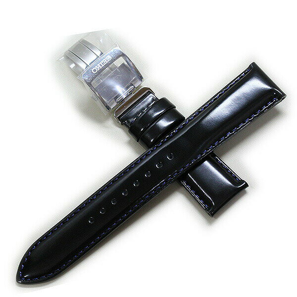 セイコー 腕時計 ベルト カーフ 牛革 本革 ブラック 純正 時計ベルト Dバックル付 20mm D0151AL 時計 ベルト 替えベルト 送料無料