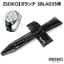 セイコー 腕時計 ベルト ガランテ クロコダイル つやあり ワニ革 本革 ブラック 24mm 時計ベルト AA0F1AC 時計 ベルト 替えベルト 交換 送料無...