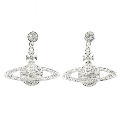 【全商品ポイント10倍！16日1:59迄】 Vivienne Westwood / ヴィヴィアンウエストウッド MINI BAS RELIEF DROP EARRINGS 62020025-W110 ピアス ジュエリー アクセサリー レディース シルバー ミニバスレリーフ 【あす楽対応_東海】