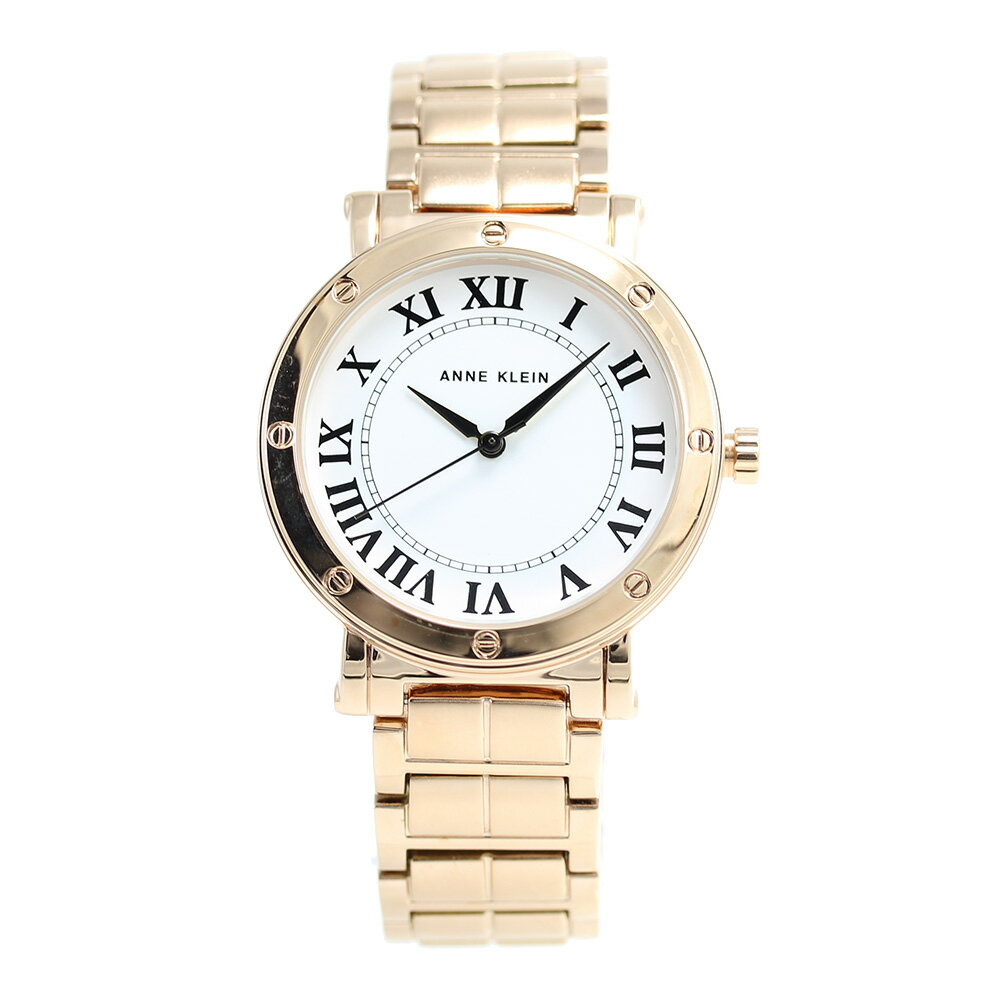 ANNE KLEIN ANNE KLEIN AK/4012WTRG クォーツ ホワイト ローズゴールド レディース アナログ 3針 腕時計 プレゼント ギフト 1年保証 送料無料