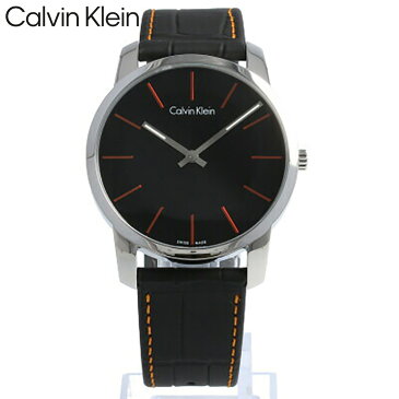【超ポイントバック祭!】 CALVIN KLEIN / カルバンクライン K2G211C1 City シティ 腕時計 メンズ レザーベルト ステッチ CK 【あす楽対応_東海】