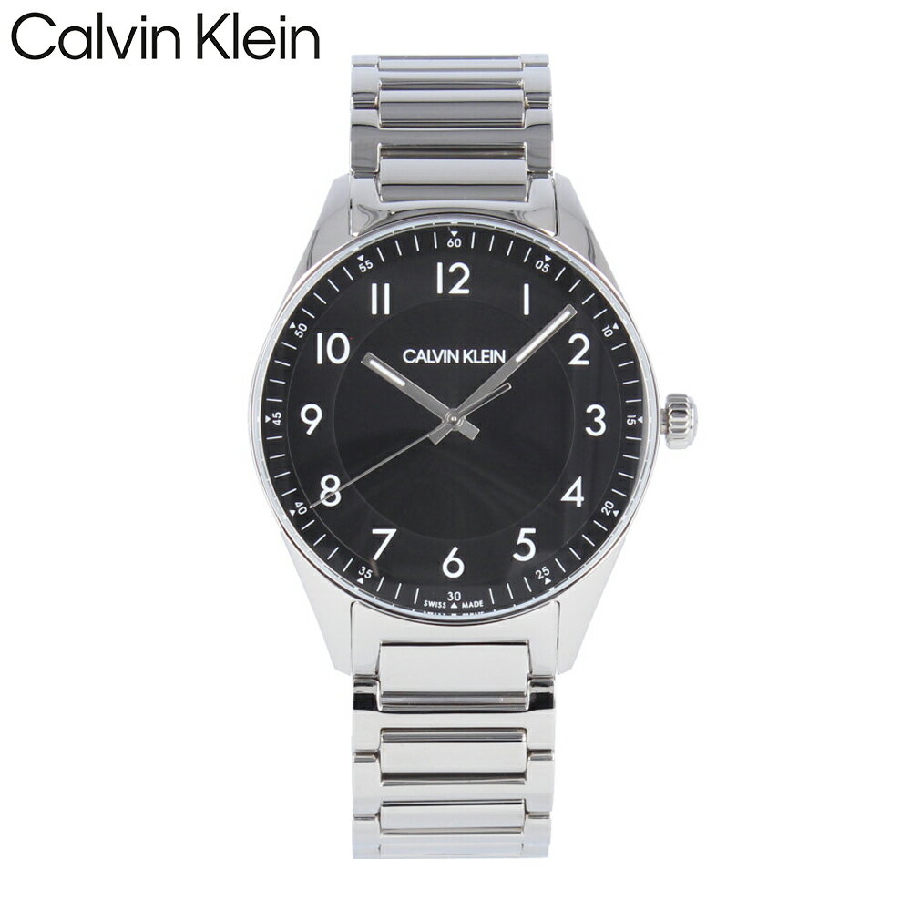 CALVIN KLEIN カルバンクライン Bright ブライト腕時計 時計 メンズ クオーツ アナログ 3針 ステンレス メタル シルバー ブラック KBH21141プレゼント ギフト 1年保証 送料無料