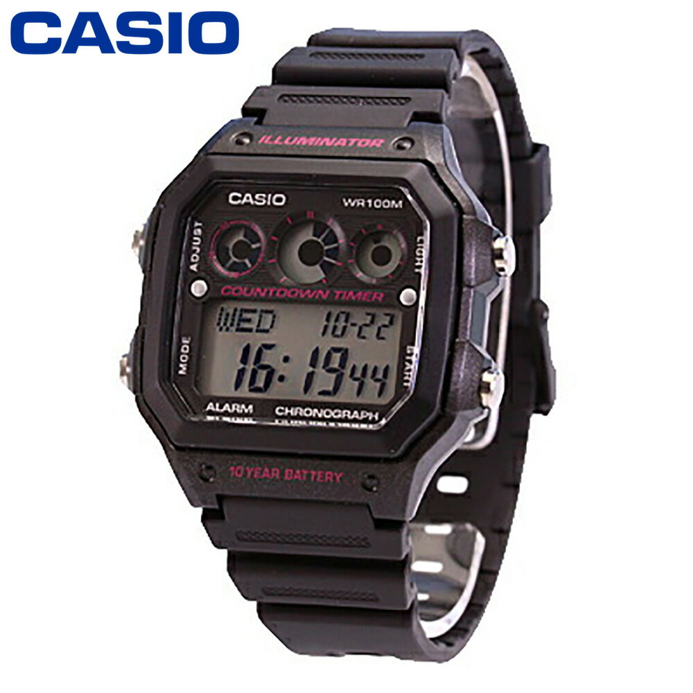 期間限定でポイント2倍！CASIO QUARTZ カシオクオーツ AE-1300WH-1A2STANDARD SPORTS スタンダード スポーツ 腕時計 メンズ デジタル 樹脂ベルト チープカシオ チプカシ 海外モデル