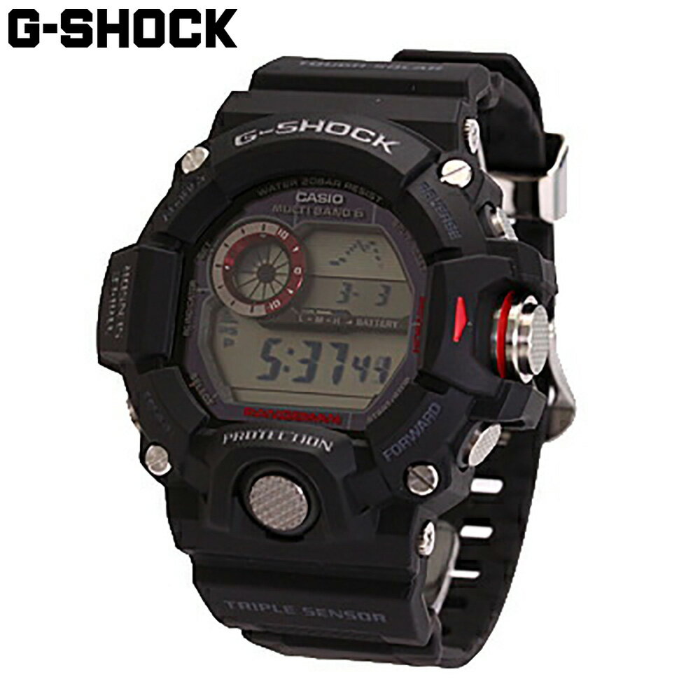 楽天時計倉庫TOKIACASIO カシオ G-SHOCK ジーショック Gショック 腕時計 時計 メンズ デジタル 電波 ソーラー マスターオブG MASTER OF G レンジマン RANGEMAN 防水 カジュアル アウトドア スポーツ ブラック 黒 高度 方位 気圧 温度 GW-9400-1プレゼント ギフト 1年保証 送料無料