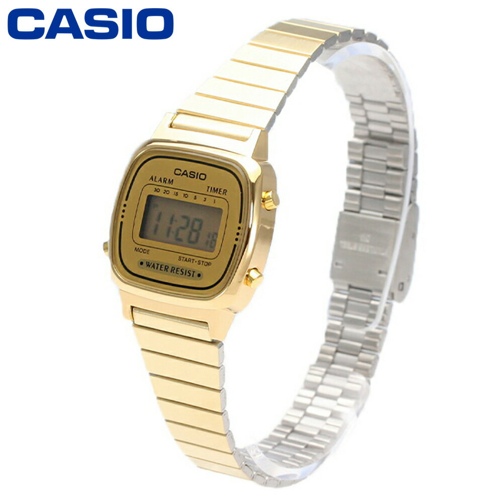 CASIO カシオ カシオスタンダード チープカシオ チプカシ腕時計 時計 レディース クオーツ デジタル 樹脂 ステンレス ゴールド LA670WGA-9プレゼント ギフト 1年保証 送料無料